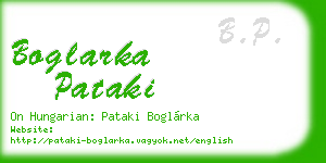 boglarka pataki business card
