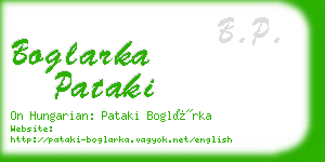 boglarka pataki business card